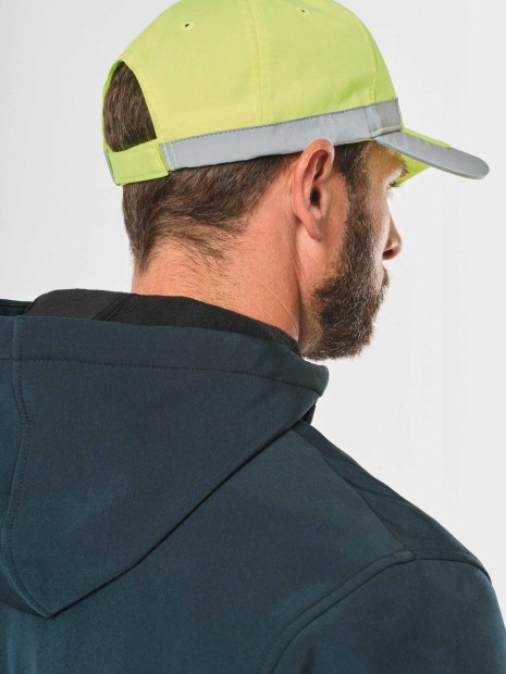 Casquettes à personnaliser WK. DESIGNED TO WORK Casquette fluorescente - 5 panneaux 
