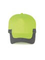 WK. DESIGNED TO WORK Casquette fluorescente - 5 panneaux fluorescent yellow personnalisable