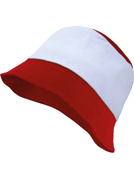 K-UP Bob rouge/blanc personnalisable