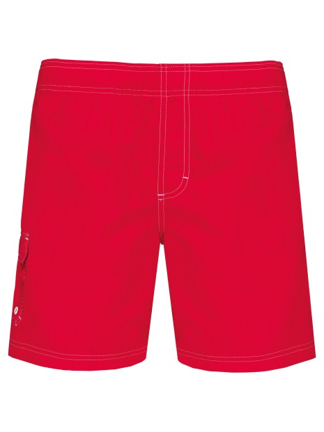 PROACT Short de bain rouge personnalisable