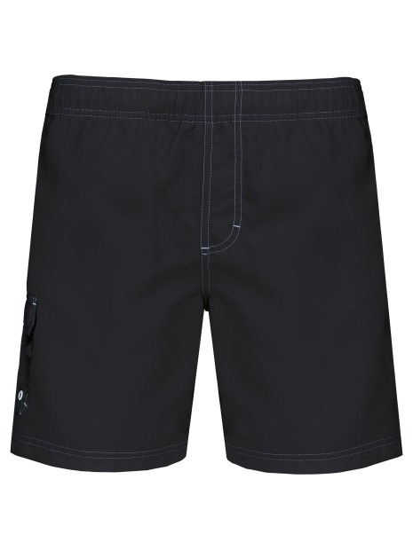 PROACT Short de bain noir personnalisable