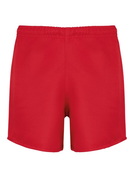 PROACT Short de rugby enfant Sporty red personnalisable