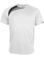 PROACT Maillot manches courtes enfant blanc /noir/gris tempete personnalisable
