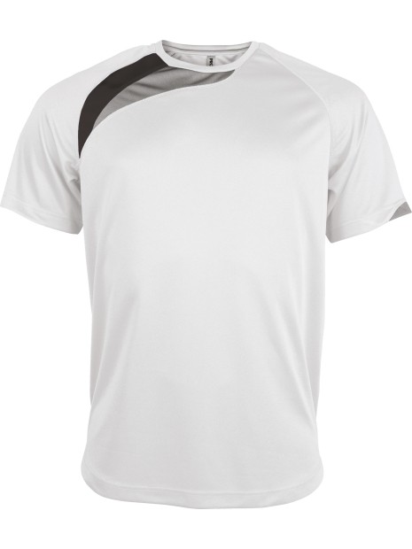 PROACT Maillot manches courtes enfant blanc /noir/gris tempete personnalisable