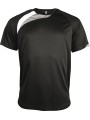 PROACT Maillot manches courtes enfant noir/blanc/gris tempête personnalisable