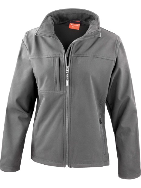 RESULT Veste softshell femme gris personnalisable