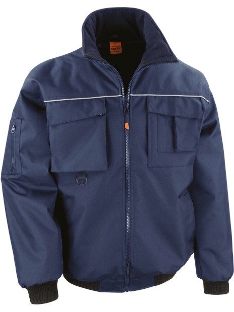 RESULT Veste Pilote Sabre bleu marine personnalisable