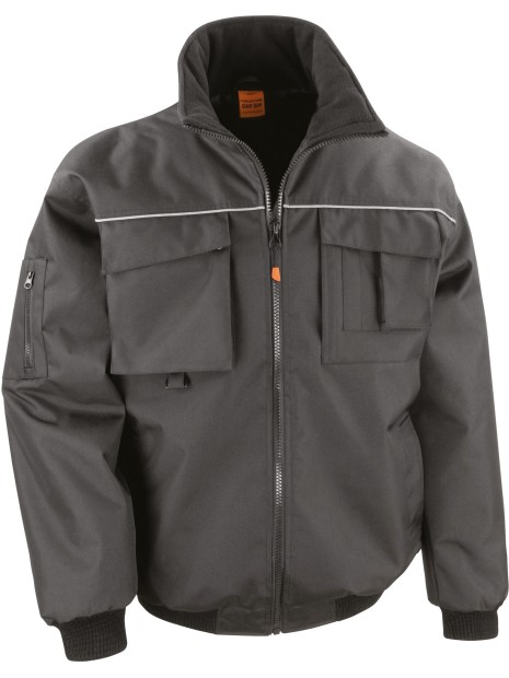 RESULT Veste Pilote Sabre noir personnalisable