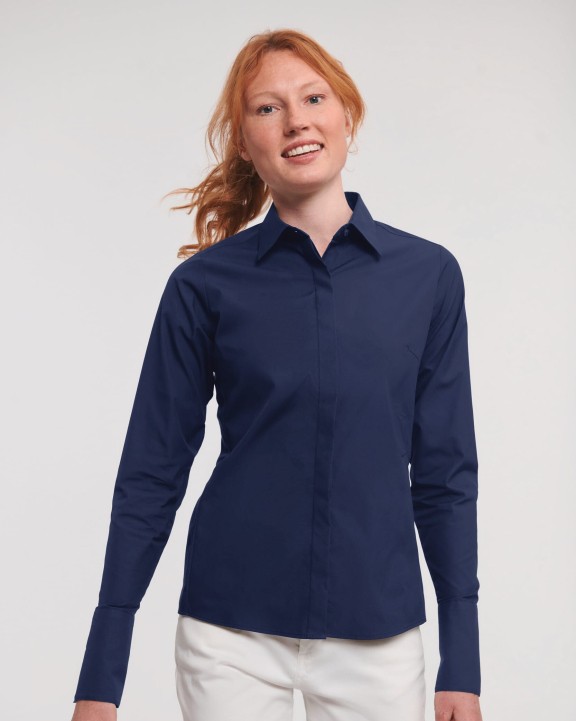 Hemd RUSSELL Ladies' Long Sleeve Ultimate Stretch voor bedrukking &amp; borduring