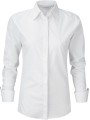 RUSSELL Chemise femme manches longues Ultimate stretch blanc personnalisable