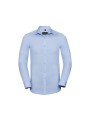 RUSSELL Chemise homme manches longues Ultimate stretch bleu ciel brillant personnalisable