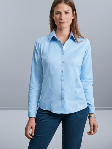 Chemises à personnaliser RUSSELL Chemise femme manche longues à chevrons 