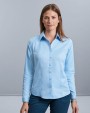 RUSSELL Ladies Long Sleeve Herringbone Shirt Hemd personalisierbar