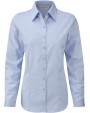 RUSSELL Ladies Long Sleeve Herringbone Shirt Hemd personalisierbar