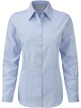 RUSSELL Chemise femme manche longues à chevrons bleu clair personnalisable