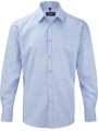 RUSSELL Chemise homme manche longues à chevrons bleu clair personnalisable