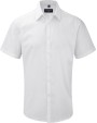 RUSSELL Men''s Short Sleeve Herringbone Shirt Hemd personalisierbar