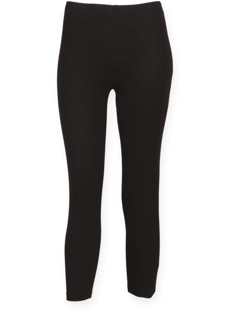 SKINNIFIT Legging 3/4 femme noir personnalisable
