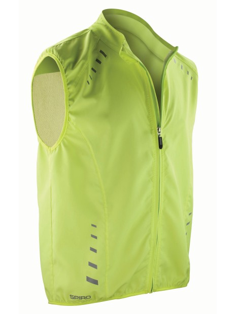SPIRO Gilet de cyclisme Crosslite lime neon personnalisable