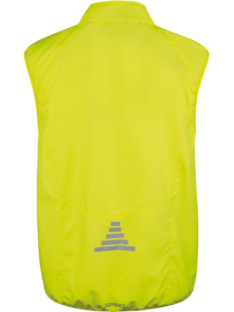 SPIRO Gilet de cyclisme Crosslite lime neon personnalisable