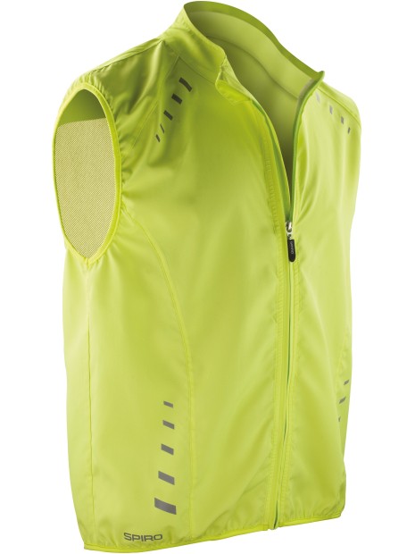 SPIRO Gilet de cyclisme Crosslite lime neon personnalisable
