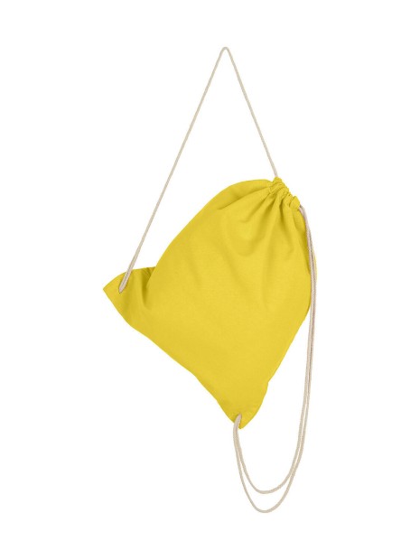 BAGS BY JASSZ Cotton Drawstring Backpack buttercup personnalisable