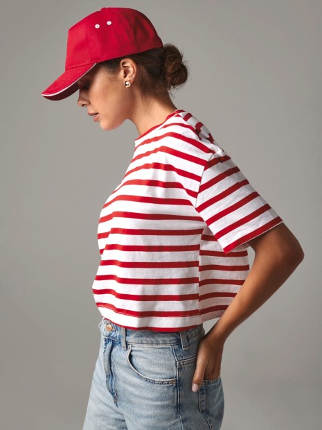 Casquettes à personnaliser BEECHFIELD Casquette homme Ultimate à 5 panneaux sandwich contrasté 