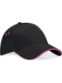BEECHFIELD Casquette homme Ultimate à 5 panneaux sandwich contrasté BLACK/FUCHSIA personnalisable