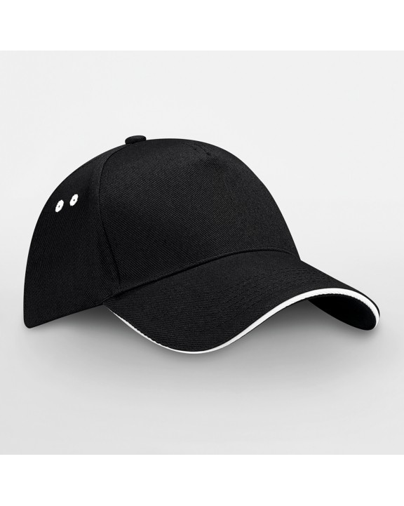 Casquette personnalisable BEECHFIELD Casquette homme Ultimate à 5 panneaux sandwich contrasté