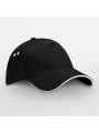 BEECHFIELD Casquette homme Ultimate à 5 panneaux sandwich contrasté black / white personnalisable