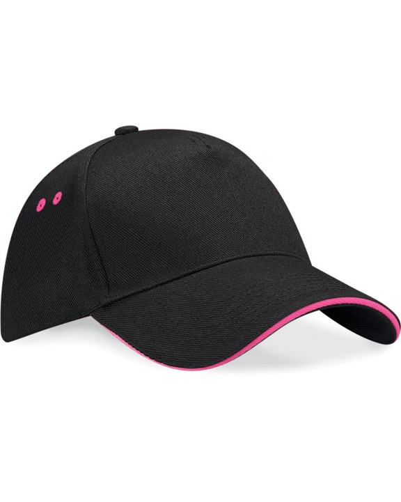 Casquette personnalisable BEECHFIELD Casquette homme Ultimate à 5 panneaux sandwich contrasté