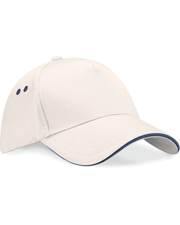 Casquette personnalisable BEECHFIELD Casquette homme Ultimate à 5 panneaux sandwich contrasté