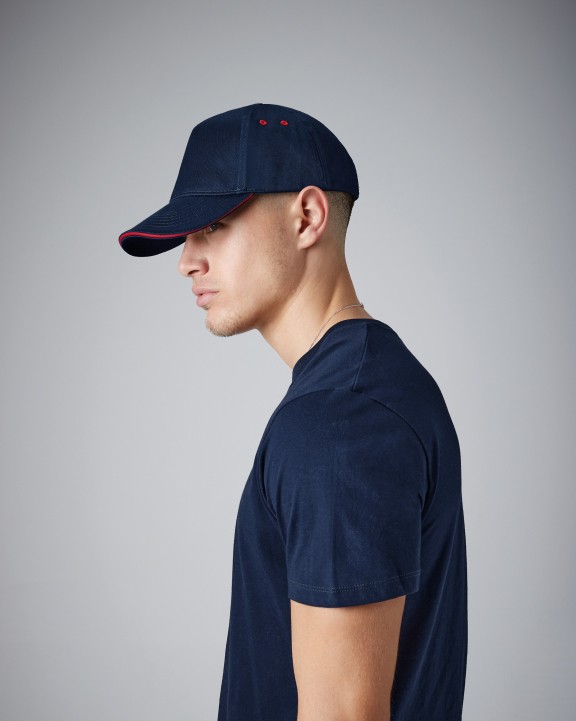 Casquette personnalisable BEECHFIELD Casquette homme Ultimate à 5 panneaux sandwich contrasté