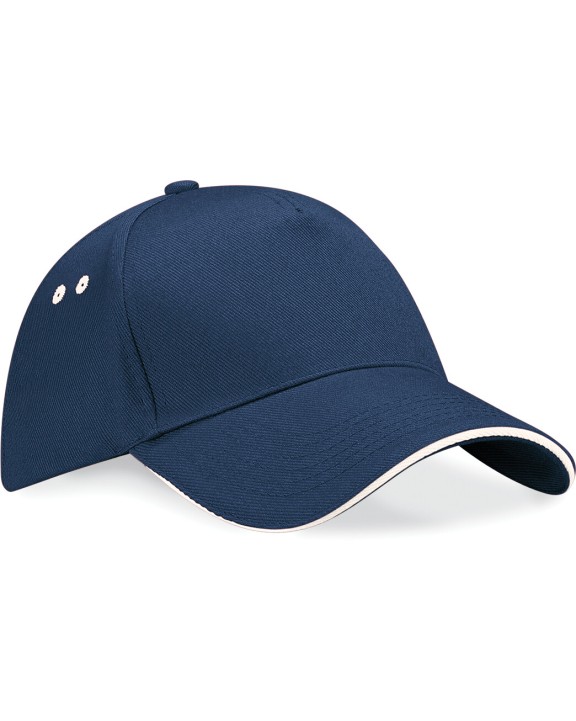 Casquette personnalisable BEECHFIELD Casquette homme Ultimate à 5 panneaux sandwich contrasté