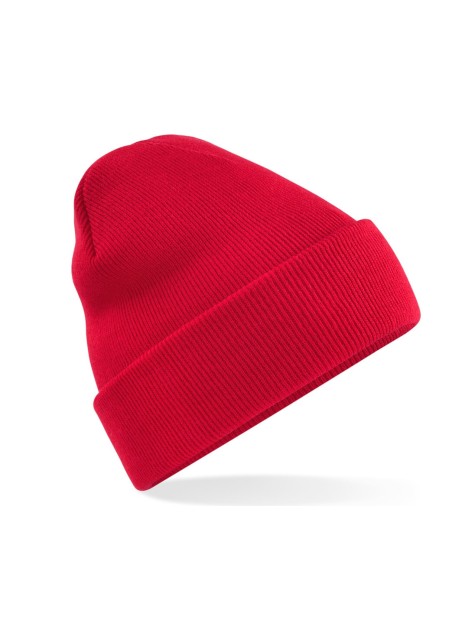 BEECHFIELD JUNIOR ORIGINAL CUFFED BEANIE rouge classique personnalisable