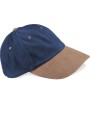 Casquette personnalisable BEECHFIELD Casquette homme profil bas en coton brossé - 6 panneaux