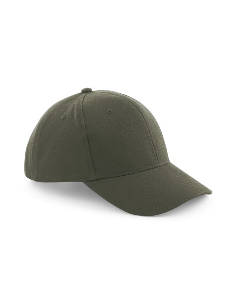 BEECHFIELD Casquette homme Pro-Style en coton brossé - 6 panneaux vert olive personnalisable