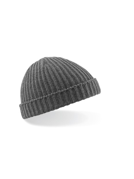 BEECHFIELD TRAWLER BEANIE gris fumé personnalisable
