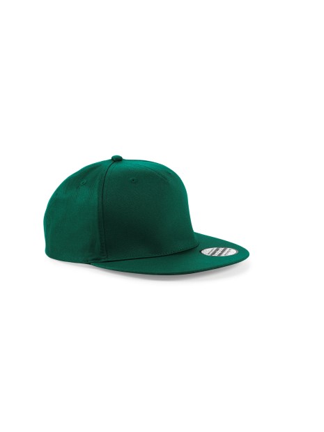 BEECHFIELD Casquette Rapper 5 panneaux vert bouteille personnalisable