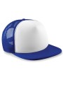 BEECHFIELD JUNIOR VINTAGE SNAPBACK TRUCKER royal/blanc personnalisable