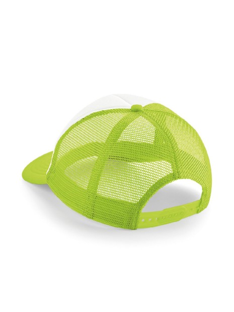BEECHFIELD JUNIOR VINTAGE SNAPBACK TRUCKER vert lime/blanc personnalisable