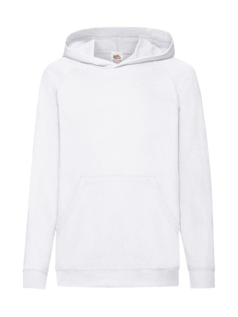 FOL Kids Lightweight Hooded Sweat blanc personnalisable