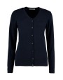 KUSTOM KIT Women's Classic Fit Arundel V Neck Cardigan Pullover personalisierbar