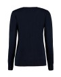 KUSTOM KIT Women's Classic Fit Arundel V Neck Cardigan Pullover personalisierbar