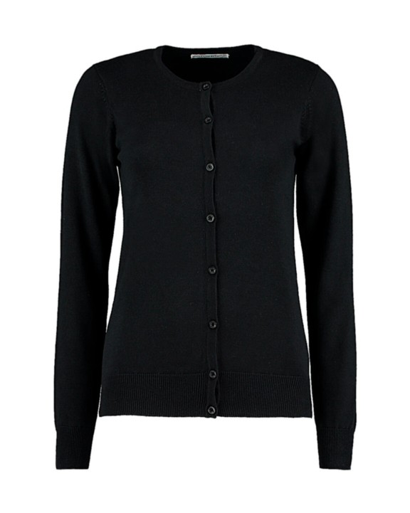 KUSTOM KIT Women's Classic Fit Arundel Crew Neck Cardigan Pullover personalisierbar