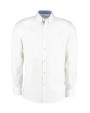 Hemd KUSTOM KIT Tailored Fit Premium Contrast Oxford Shirt voor bedrukking &amp; borduring