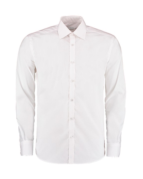 Chemise personnalisable KUSTOM KIT Slim Fit Business Shirt LS