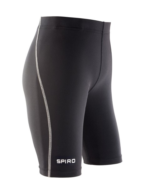 SPIRO BODYFIT BASE LAYER SHORTS noir personnalisable