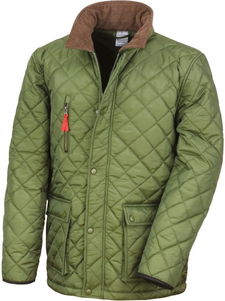RESULT Veste Cheltenham Gold olive personnalisable