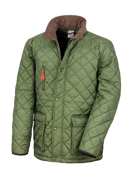 RESULT Veste Cheltenham Gold vert olive personnalisable